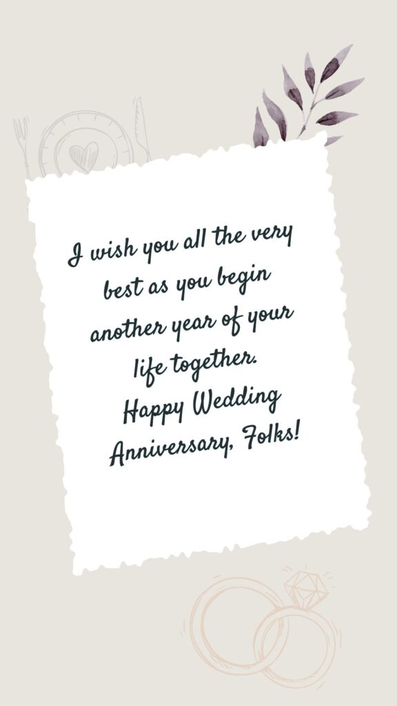 Wedding Anniversary Wishes Image