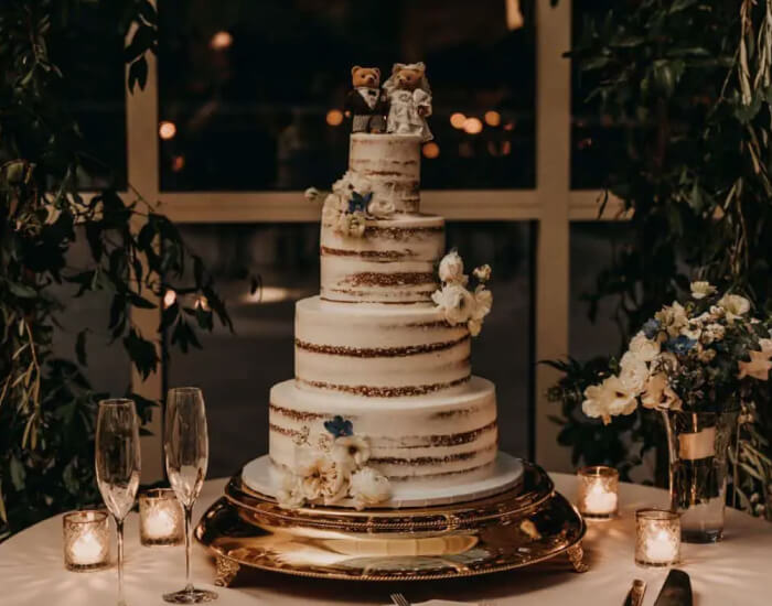 Forest wedding cake