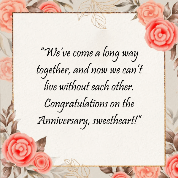 Wedding anniversary Quotes for wife