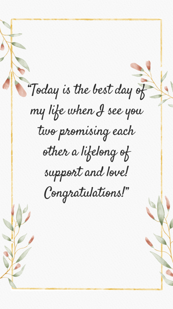 friend wedding wishes short quotes