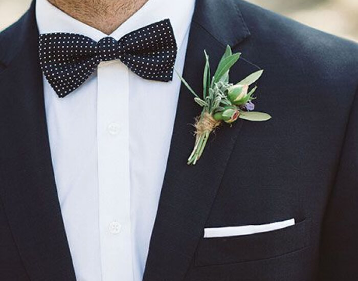 Berry and Gum Leaves Boutonniere