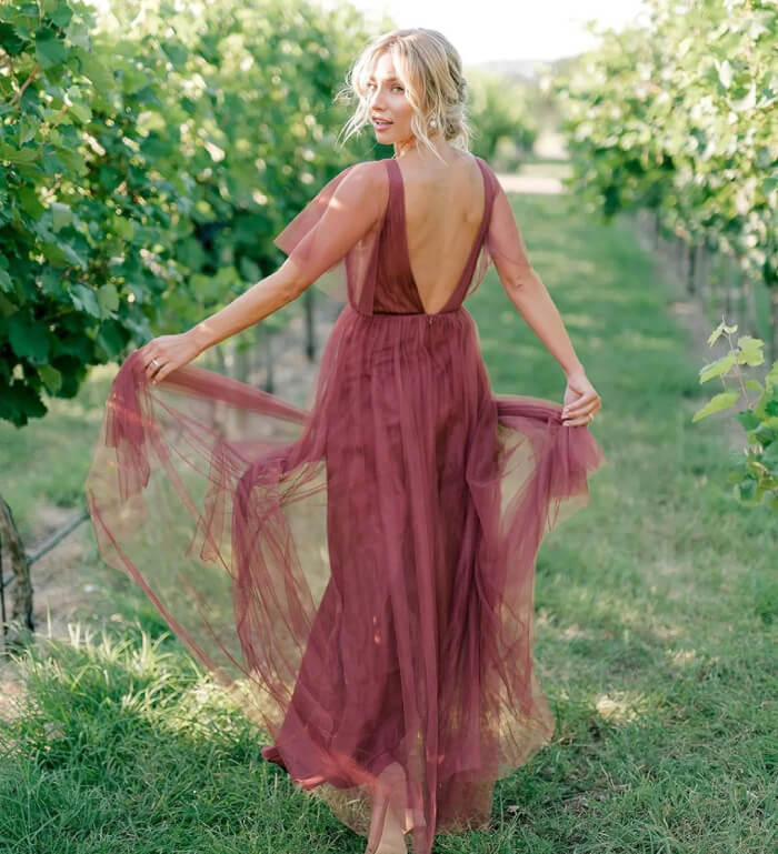 Boho wedding guest dress