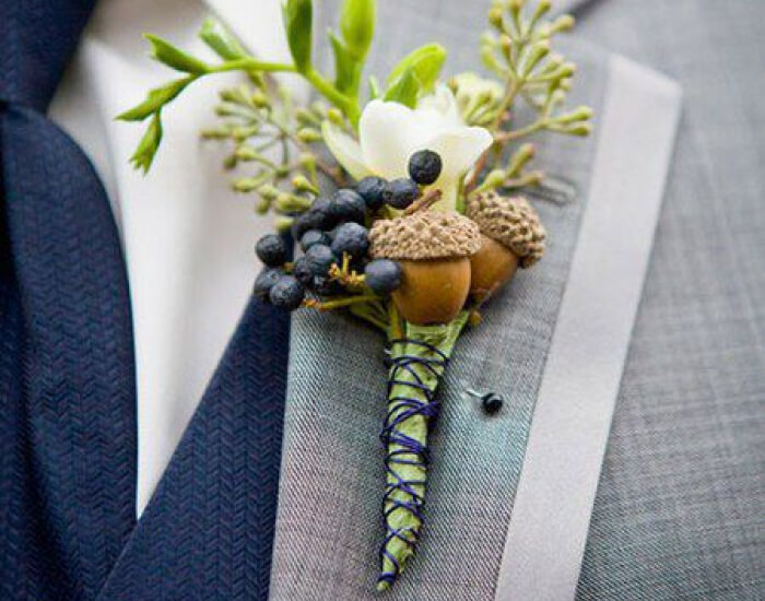 Green Hellebores and Privet Berries