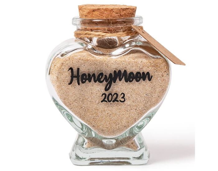 Honeymoon sand jar