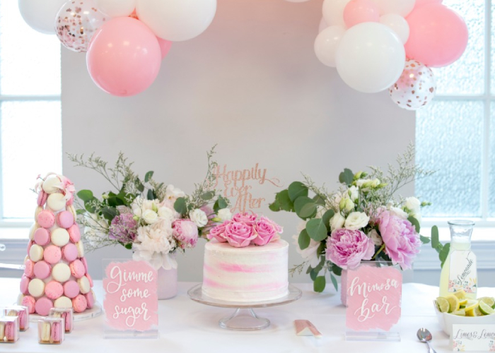 Pink bridal shower themes