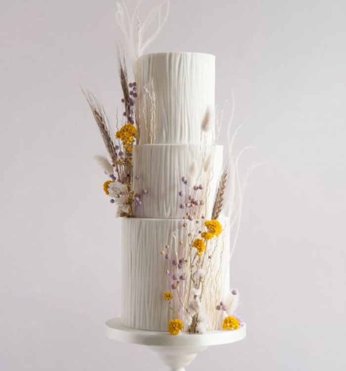 Texture boho wedding cake