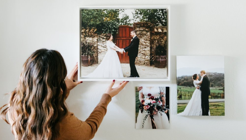 Beautiful Wedding Dress Shadow Box