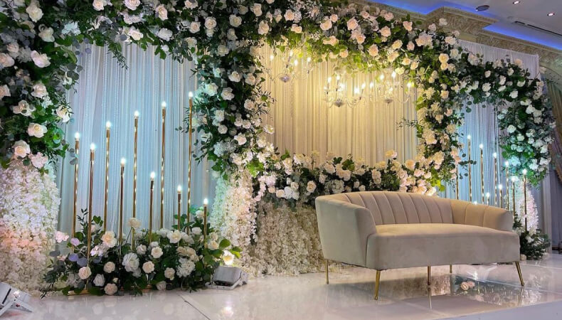 Photo By New Look - Decorators | Stage decorations, Simple stage decorations,  Wedding stage design