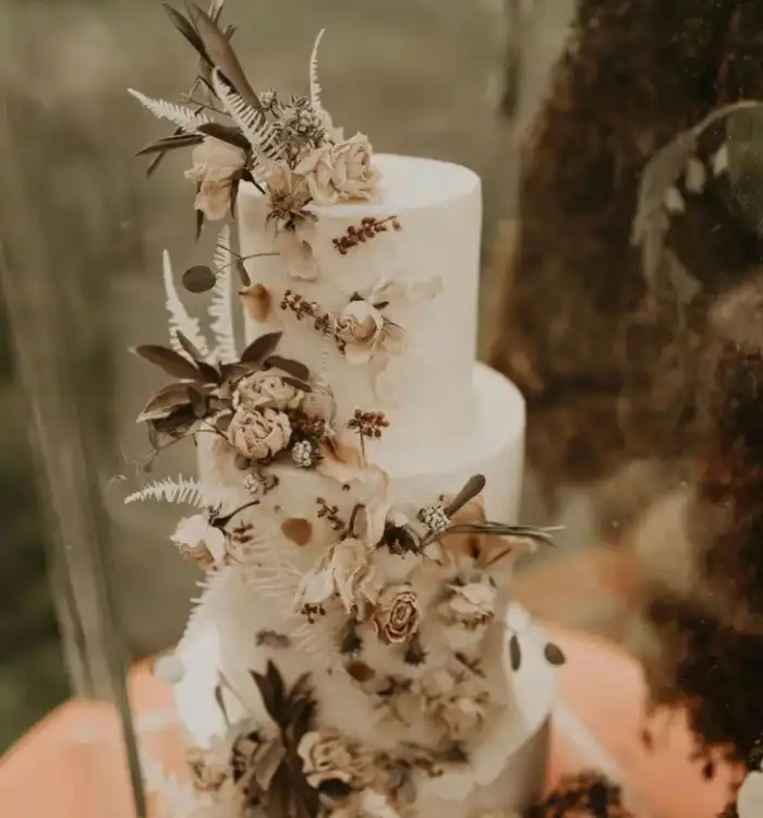 Wonderful Boho Wedding Cake