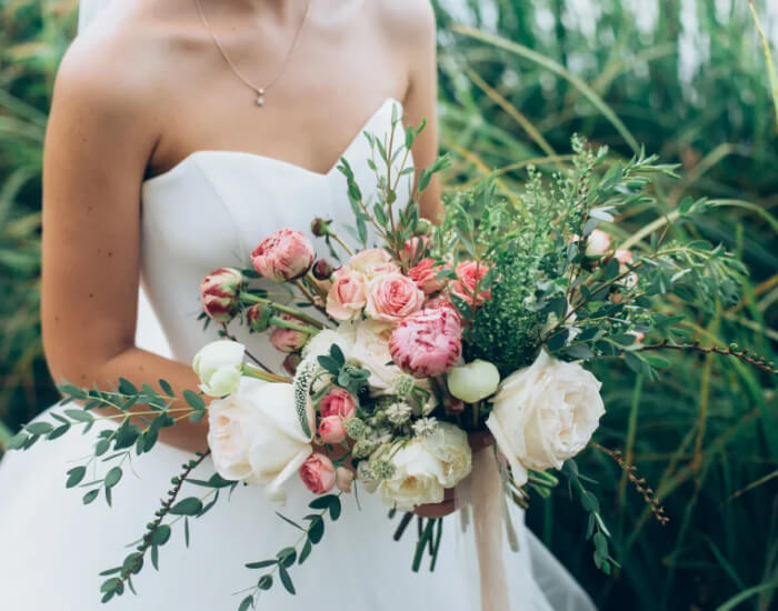 A bridal bouquet