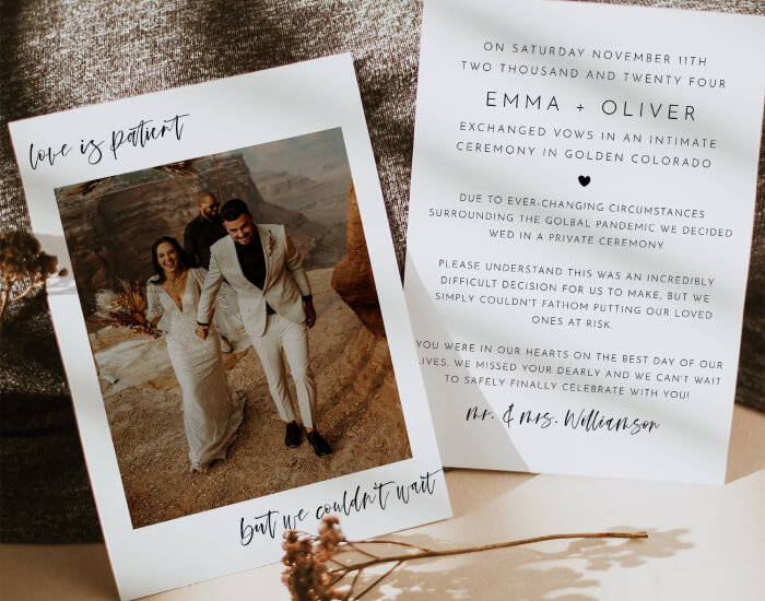 Design your elopement as you wish