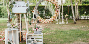 Chic wedding welcome sign ideas