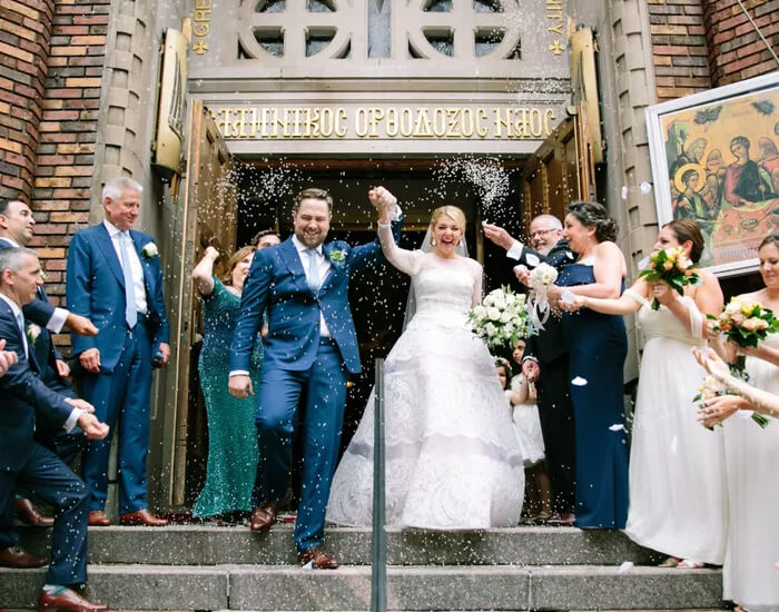 Throwing Rice for the Newlyweds