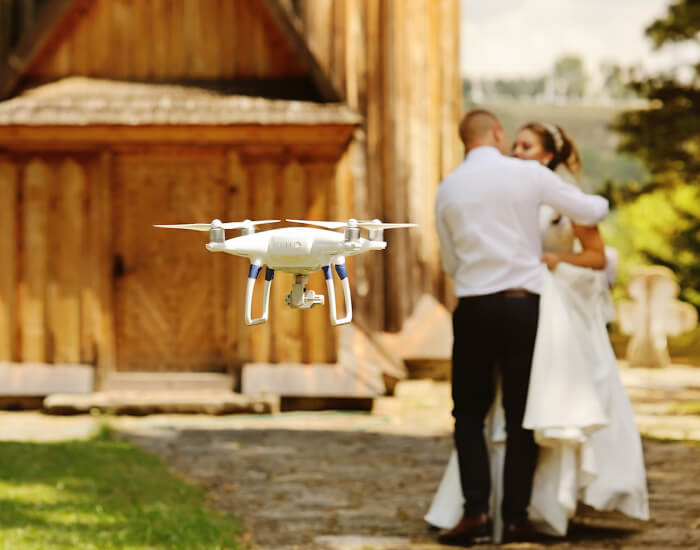 Wedding drones for videos and photos