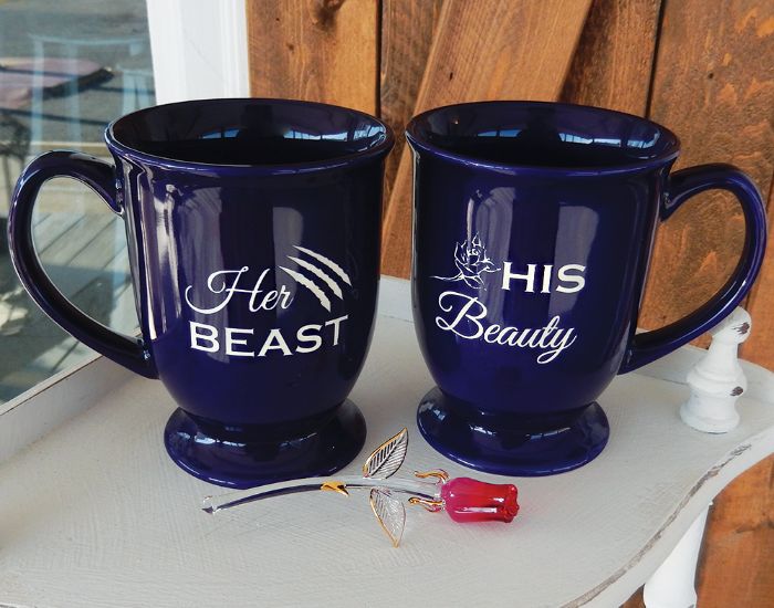 Couple Gift Tray with Shakers and Personalized Mugs