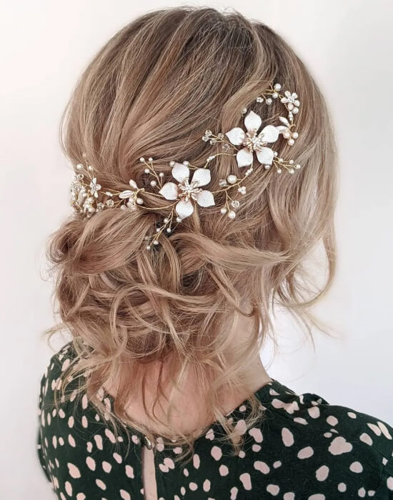 Floral Hair Updo
