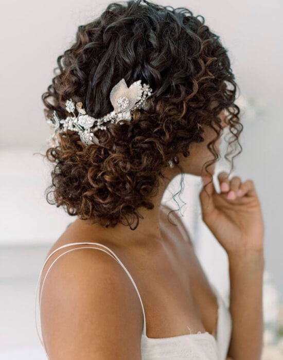 Glam Bridal Updo with Volume