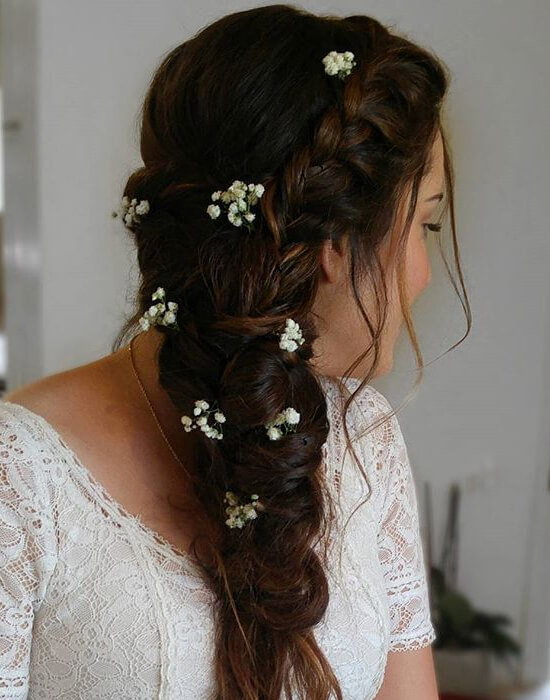 Messy Braided Wedding Hairstyle