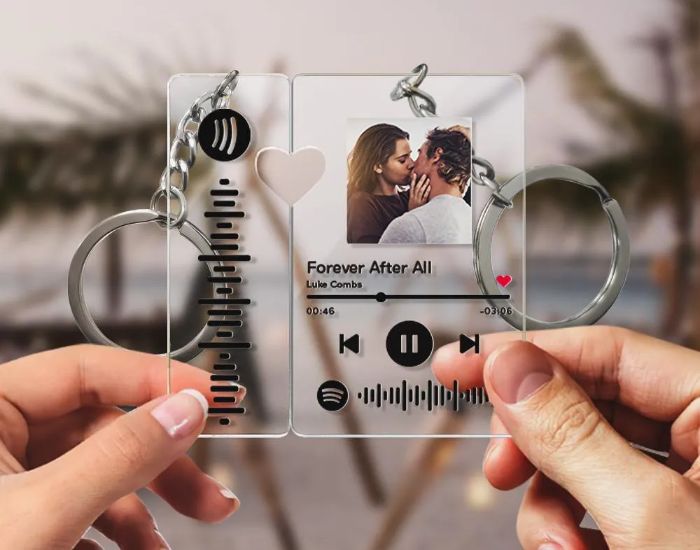 Romantic Personalized Photo Keychain – Great Memento of Love