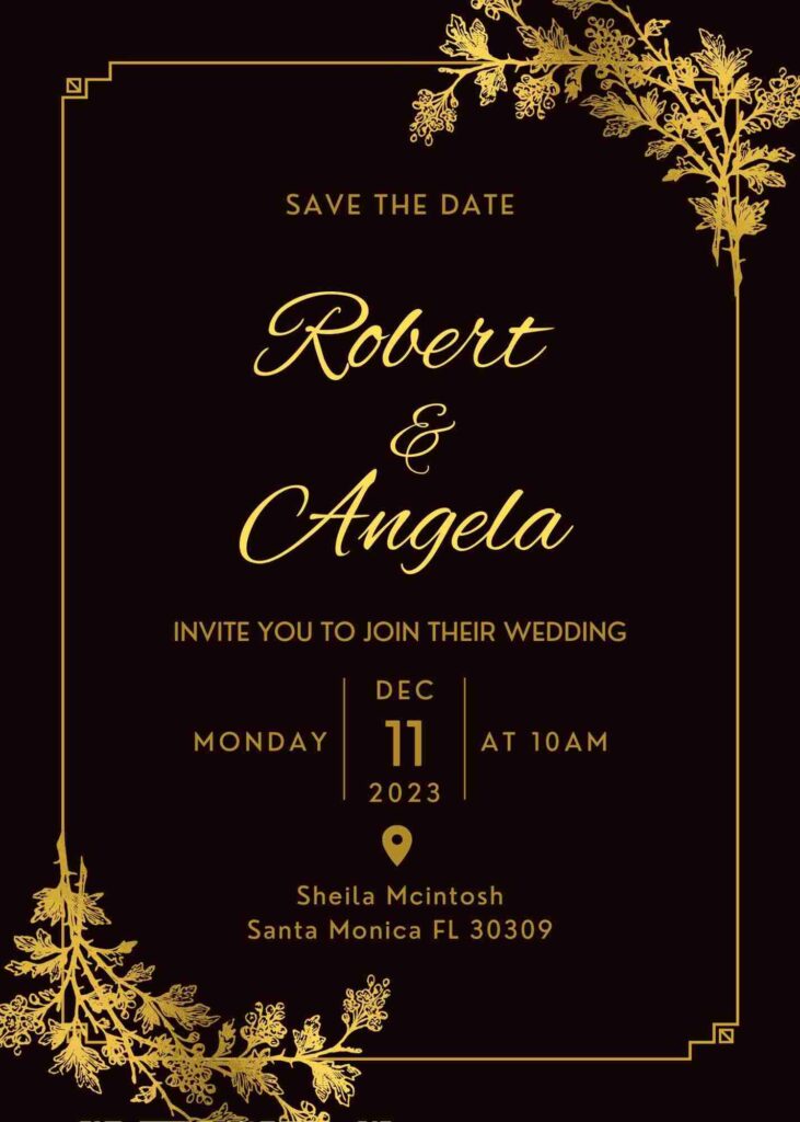 marriage invitation design