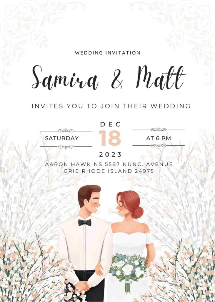 online wedding invitation card