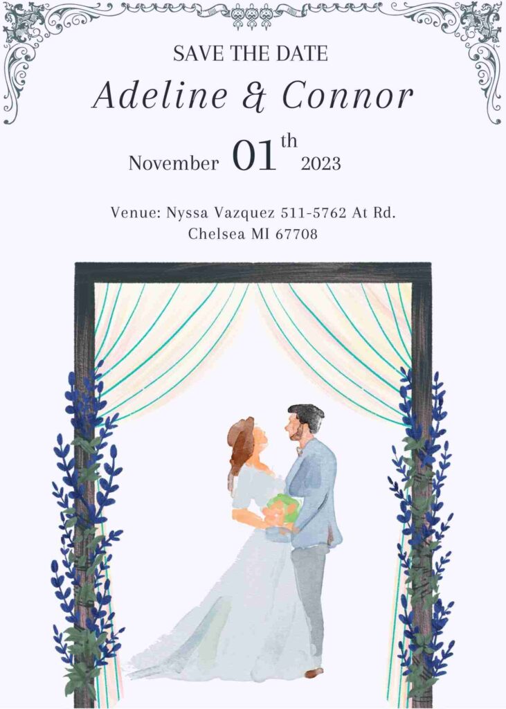 wedding card unique design