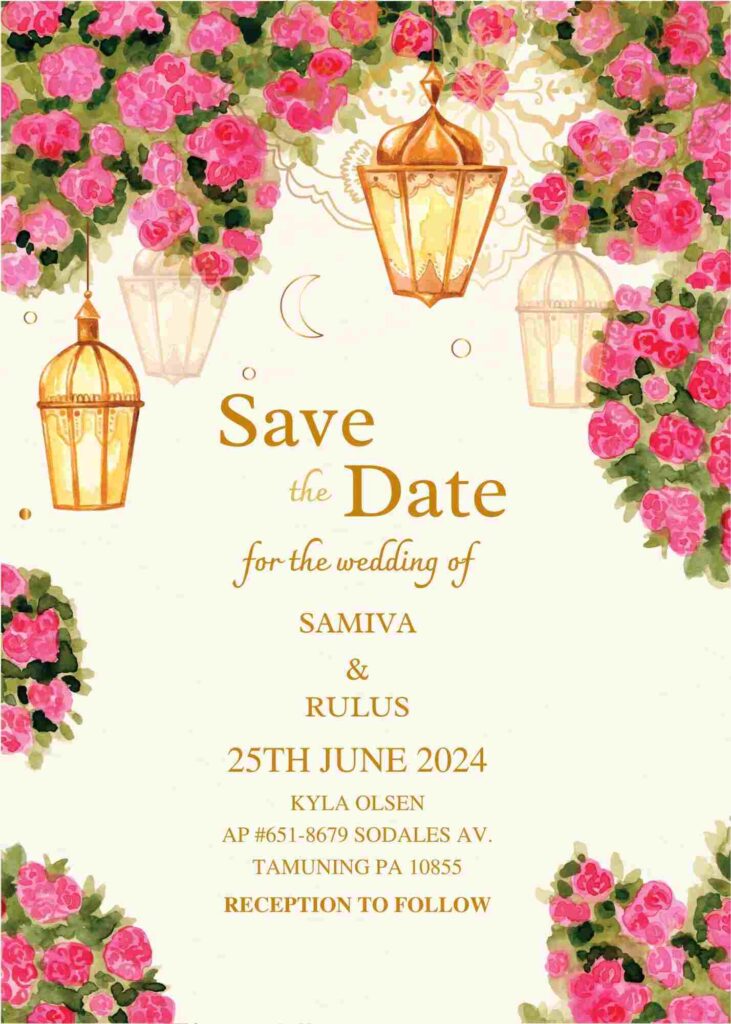 wedding invitation card design