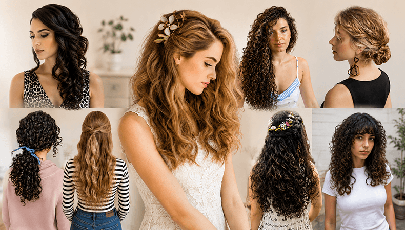 15 Stunning Wedding Hairstyles for Curly Hair - Happy Wedding App 15-Stunning-Wedding-Hairstyles-for-Curly-Hair