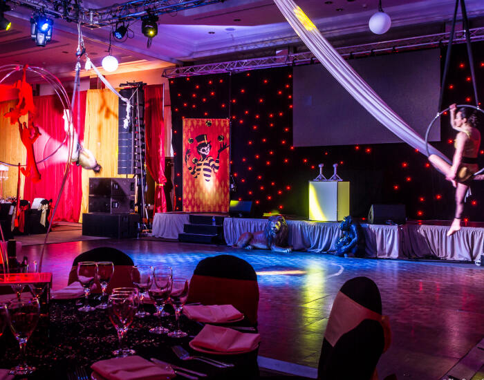 Circus Themed Wedding Cocktail Party