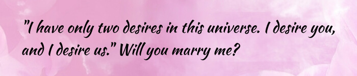 Marry me Quotes for women