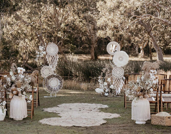 Rustic Boho-Themed Wedding Cocktail Party