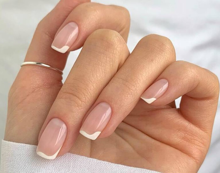 Classic French Tips Nail Art