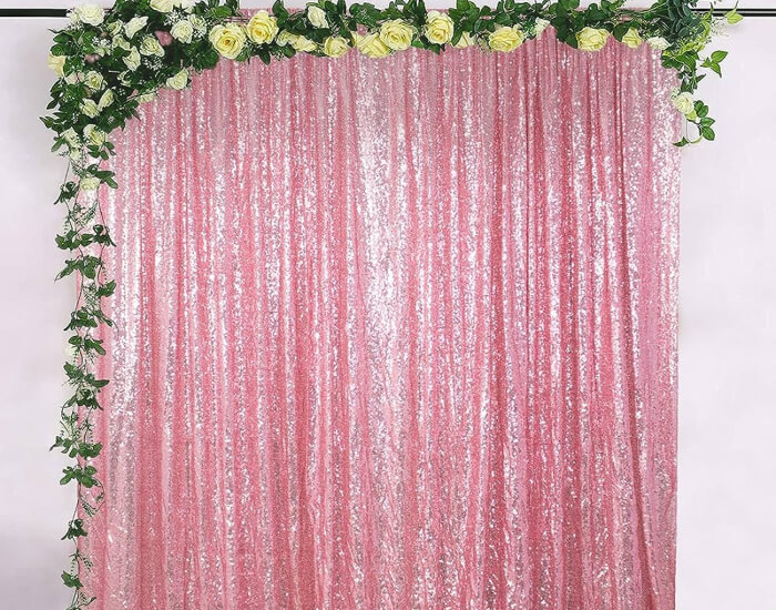 Glittery Backdrop Photo Booth
