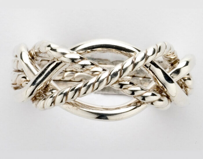 Twisted Rope Puzzle Ring