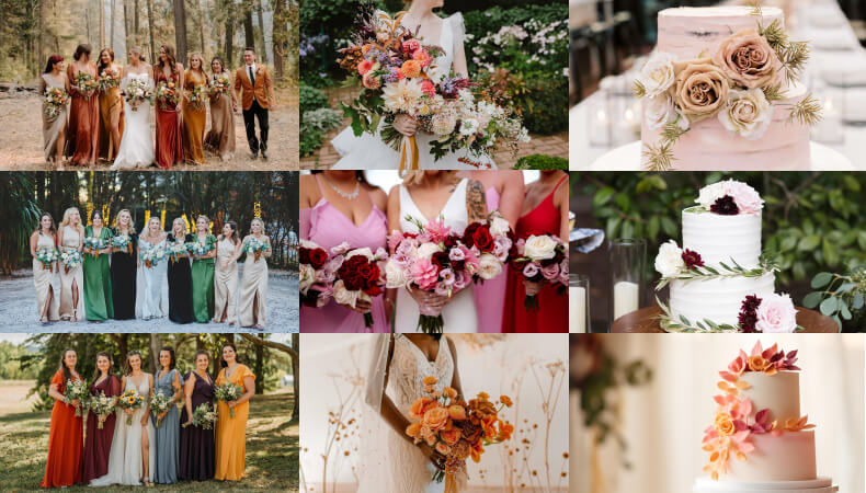 10 Best Colour Palettes for an October Wedding