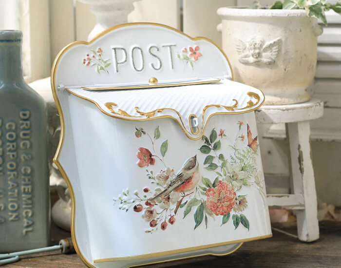 Antique Mailbox Wishing Well with Vintage Charm