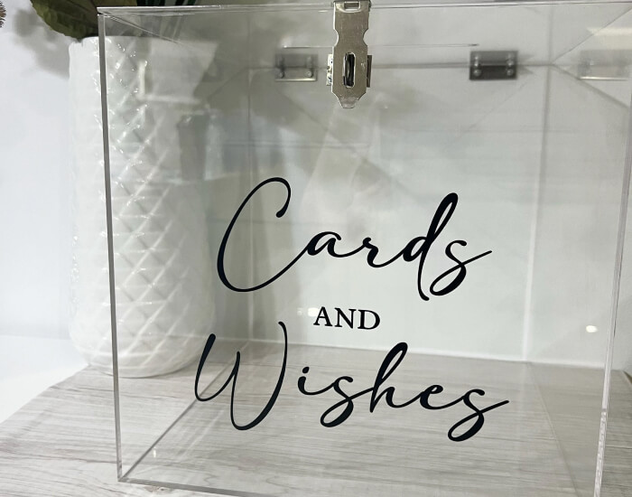 Crystal Clear Wishing Well with a touch of elegance