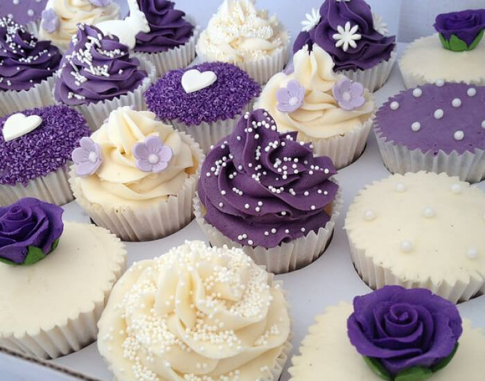 Lavender Cupcake Tower