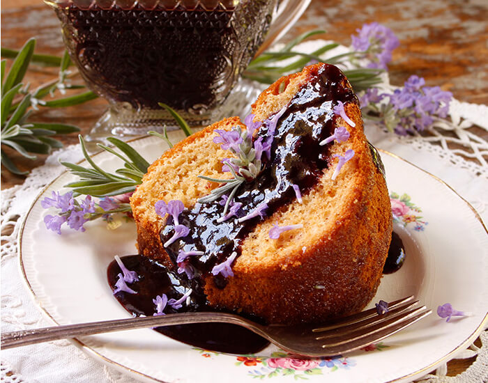 Lavender and Honey Laver Cake