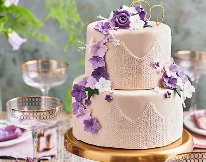Lavender and Lace Cake