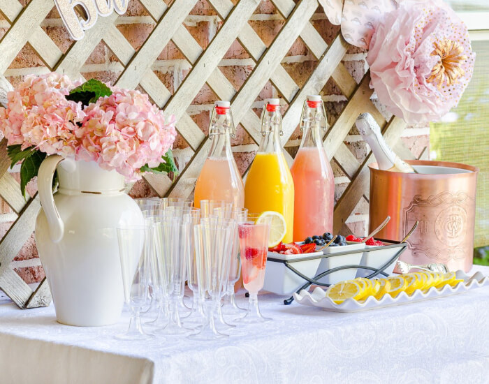 Lemonade Mimosa Bar