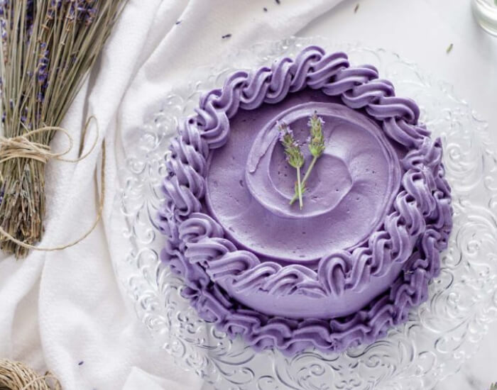 Magical Purple Cake with Lemon and Lavender