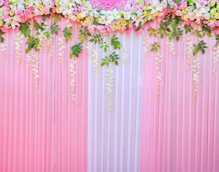 Pink Bridal Shower Backdrop