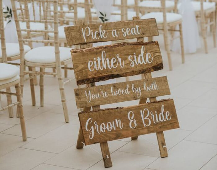 Rustic Wooden Signage