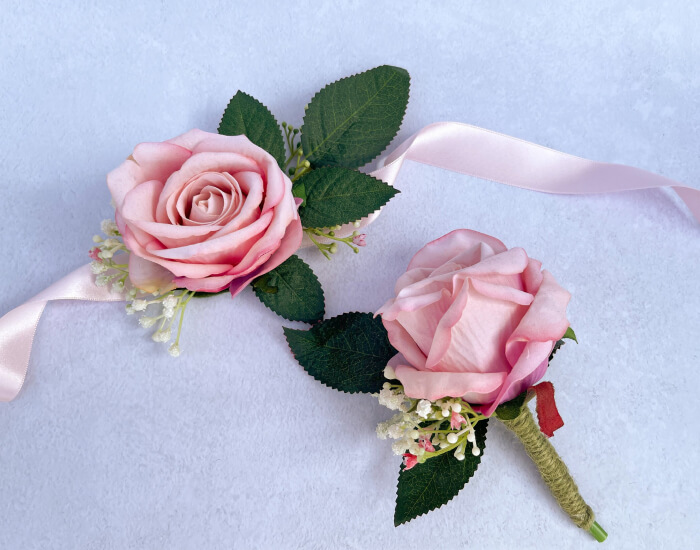 Shabby Chic Corsage with Ribbon