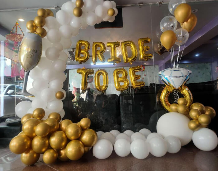 Simple Bride-To-Be Party Decoration