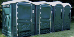 portable toilet for outdoor wedding