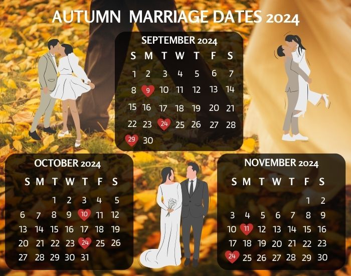 Autumn Marriage Dates 2024