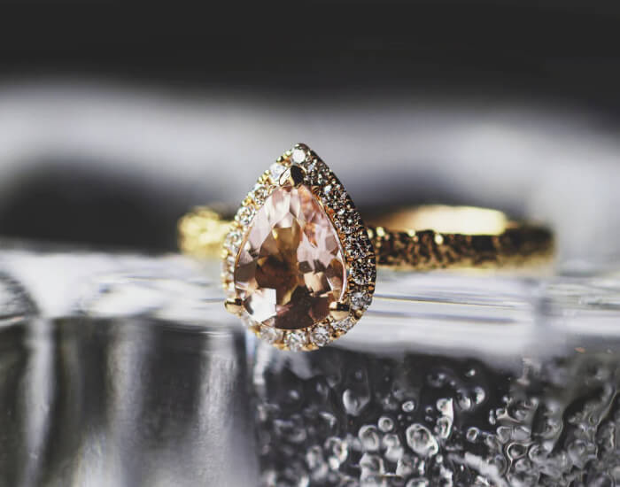 Brilliant Earth Morganite Lily Diamond Ring