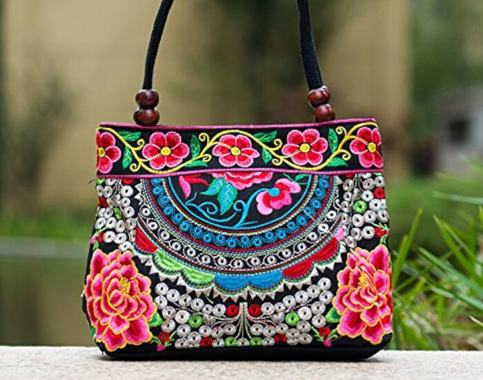 Customized Embroidered Handbag